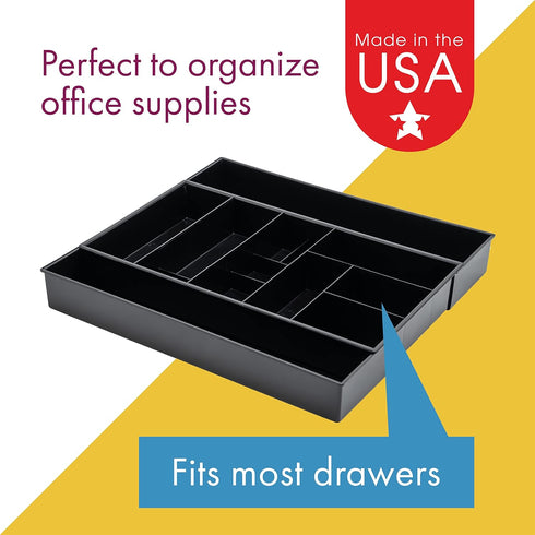 Expandable Office Drawer Desk Organizer, Dial Industries, Storage Tray