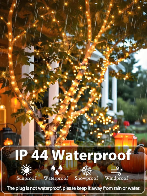 99FT 300 8Modes, LED Christmas Decoration Lights Outdoor/Indoor, Memory Function & Timer & UL Certified, Green Wire