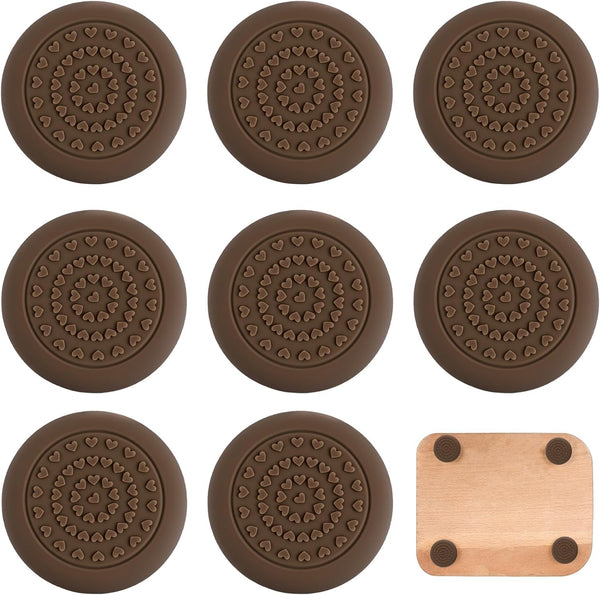 Neyauo Anti-Slip Cutting Board Stabilizer Pads - 8Pcs Self-Adhesive Rubber Feet for Cutting