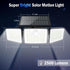2500LM Sensor,3 270 IP65 3 Modes(Non-Remote,2 daphino Solar Lights Outdoor with Motion Head Wide Angle Street Area