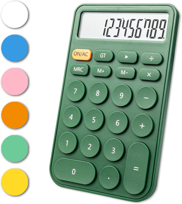 Standard Calculator 12 Digit, Large LCD Display and Buttons, Desktop Calculator for Office, School, Home & Business