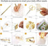 Office Supplies Set, Desk Accessory Kit, Acrylic Stapler, Tape Dispenser, Clips, Ballpoint Pen, 1000 Staples