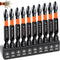 10-Pack Phillips Bits #2 Impact Magnetic, 2-Inch Long PH2 Bits, Premium S2 Alloy Steel Drill Bits