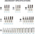 46PCS Set, 1/4 Inch Set Set Beaiguna Small Drive Socket Ratchet Wrench Screwdriver Metric Socket and Ratchet Wrench