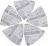 Triangular Oscillating Multi Tool Sanding Pads, 3-1/8 Inch, Assorted Grit 60/80/100/120/240, Pack of 55 Pcs