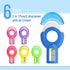 6 Pack, 2-in-1 Mr. Pen- Manual Pencil Sharpener & Eraser, Manual Sharpeners, Multicolored Sharpener with Eraser Fun