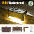 16 Pack, SOLPEX Solar Deck Lights Outdoor Solar Step Lights Waterproof Led Solar lights for Outdoor Stairs, Step