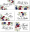 Hadley Designs Navy Floral Burgundy Wedding Thank You Cards with Envelopes | 24-Pack, 4x6 inches | Appreciation Notes