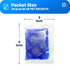 Dry & Dry Blue Indicating Silica Gel Packets, Rechargeable Desiccant, 20 Gram, 7 Packets