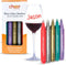 Cheer Collection Metallic Wine Glass Markers, Dry Erase Washable Marker Pens, Set of 5
