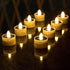 TWINKVILLA Solar Tea Lights Outdoor Waterproof, 8pcs Rechargeable Dusk to Dawn Little Solar