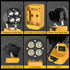 20V 40W 6000LM 20V 120Adjustable Azocek LED Work Light Compatible with Dewalt Battery, Flashlight, Battery Cordless