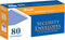 BAZIC #6 3/4 Security Envelopes with Gummed Closure, 80 Pack for Mailing and Organizing
