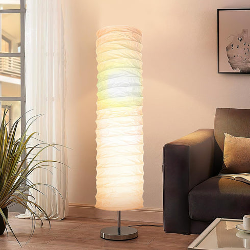 37" Alasum Durable Rice Paper Lamp Shade, Thickened Replacement Cover for Floor Lamps, Tear-Resistant Cylindrical Paper