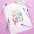 BAZIC Collorelli Scented Glitter Color Gel Pen, Acid Free Smooth Writing for Art and Christmas Gift (10/Pack)
