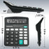 Desktop Calculator with Big Buttons, Dual Power Source, Solar and Battery, Large Display Screen for Office and