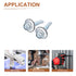 #14x1-1/4" Carbon Steel Self Drilling Screws with EPDM Washer - 25 Pack - Hex Washer Head for Metal