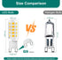 G9 Bulb Dimmable, 2700K G9 Bulbs 4W, 40W 430 T4 120V, 6-Pack DiCUNO LED Warm White, LED Light Equivalent to Halogen
