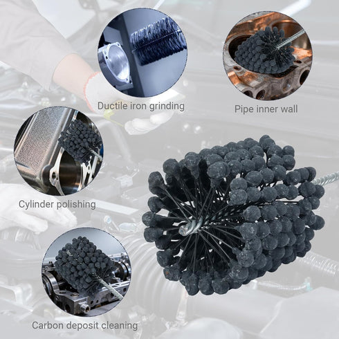 FIMXSD 240 4-1/8" (105mm) 3.751"- 4.125", (4.13" (105mm)) Cylinder Hone, Grit Silicon Carbide, Diameter for Hole