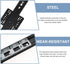 12-inch (300mm) 2pcs Hidden Side Mount Drawer Slides with Ball Bearing Cabinet Drawer Track Guides for Tv Stand