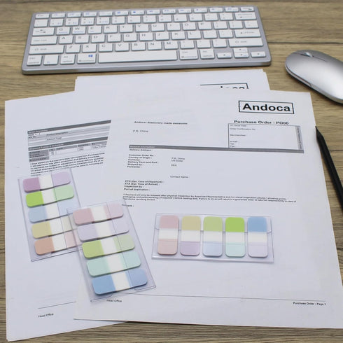 Tabs Flags Assorted Colors, 0.625 x 1.71 Inch Sticky Tabs, 4 On-The-Go Dispensers/Pack, 400 Pages Total