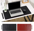 Wokuaile 23.6"x11.8" Makeup Mat for Vanity Top Protector, Dual-Sided PU Leather Desk Mat Waterproof Non-Slip Large