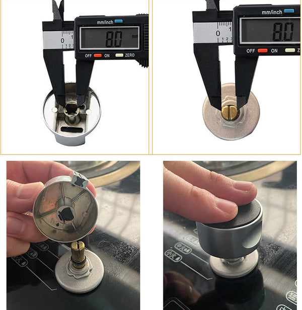 XIAHIOPT 4Pcs Stove Cooker Knob Burners Control Knob Heavy Duty Metal Cooktop Control Knob For Cookware Stove Ovens