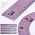 4 Pack, 45 30/60 Set 6" 12" Mr. Pen- Metal Geometry Kit, & Squares, Protractor & Ruler, Durable Metal Drafting Tools