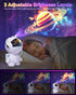 12 360Rotating Astronaut Galaxy Projector,Star Projector with Space Films,Galaxy Projector for Bedroom with Timer