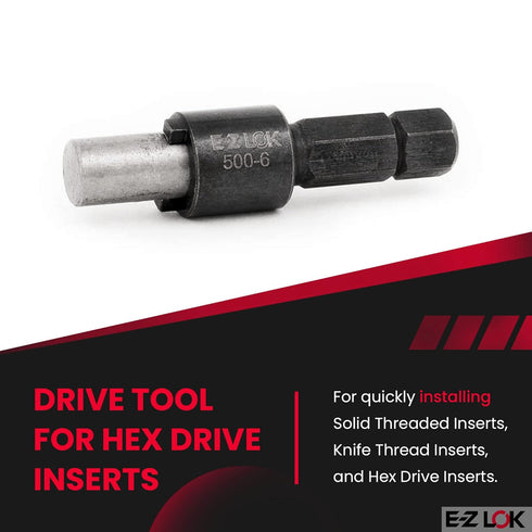 500-6 Drive Tool - Optional, Use with 329-7, 329-720, 303-7, 303-720 by E-Z LOK