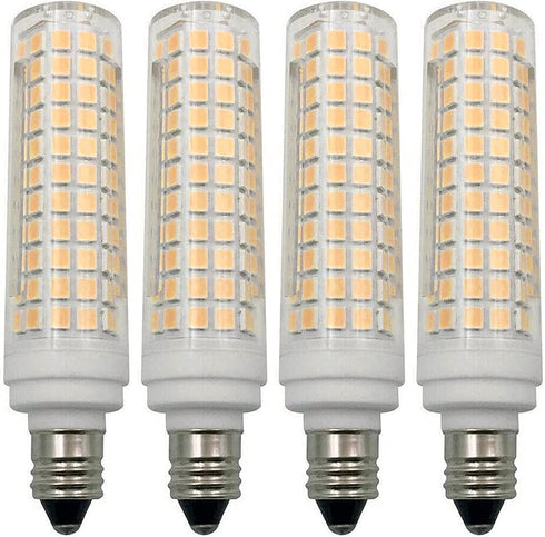 Lxcom Lighting E11 LED Corn Bulb, 15W Dimmable, 120W Equivalent, 136 LEDs, 1500LM Warm White 3000K, 4 Pack