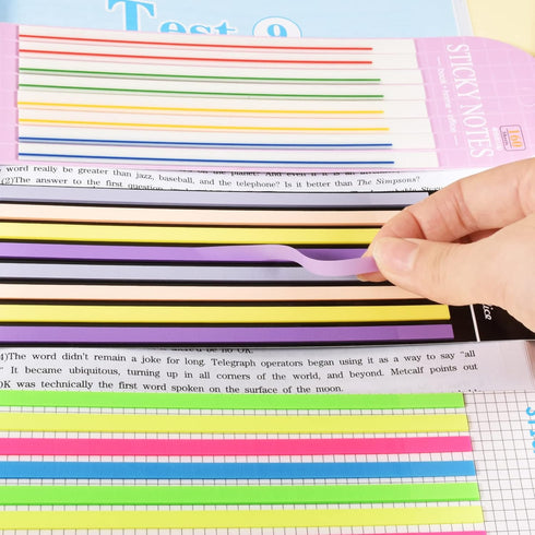 BAYTORY 960Pcs Transparent Highlighter Tape, Reusable Clear Sticky Tabs for Annotating Books, Office School Supplies