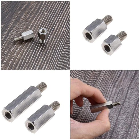 Create idea 8PCS Single Head Stud Hex Standoff Spacers - M6 x M6 for PCB, 10mm, 15mm, 20mm, 30mm
