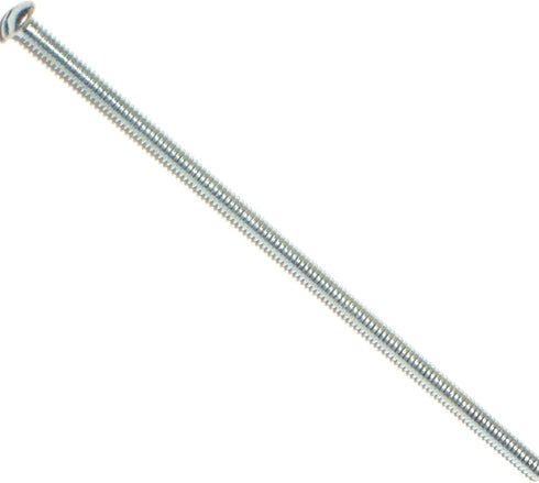 Slotted Round Machine Screws, 6-32 x 4 - Piece-15, Zinc