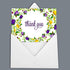 Pack 100 Darling Souvenir of Pcs Floral Wedding Thank You Greeting Cards with White Envelopes
