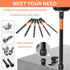 JONMON Allen Wrench Screwdriver Bits - H2-H6 Quick Change S2 Steel Magnetic Hex Head Impact Drill Bits