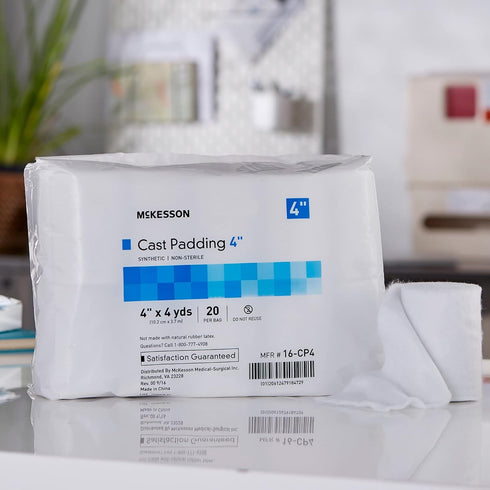 4 4 20 Count, 1 Pack McKesson Cast Padding, Non-Sterile, Polyester, in x yds