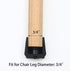 3/4" 16 Pack Furnigear Chair Leg Tips Caps with Felt Chair Leg Floor Protectors for Hardwood Floors Chair Leg Sliders