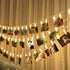 50LED 8 Dimmable 17FT Decute Photo Clips String Lights Holder Timer Function Modes with Remote, Fairy Starry Lights