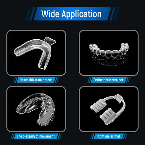 Annhua Dental Lab Splint Hard Material, 10Pcs 2.0MM Thermoforming Sheets, Square for Vacuum Forming Machine