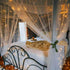 300 9.8ft9.8ft echosari LED Curtain Lights Battery Operated, Hanging Light with Remote Timer Fairy Curtain Lights