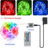 44 24V FONEWE Key RGB LED Strip Lights IR Remote Control, Remote Receiver RGB LED Light Strip, Power Adapter for LED