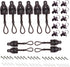 Lihopefe 5 Bungee kit Pieces with Pull Ring end Cover, General Replacement of Outdoor Roller Shutter Door/Indoor Roller
