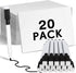 Ctosree 20 Sets Dry Erase Board for Kids, 8 x 11 Inch Double Sided Mini Whiteboard with Markers and Eraser Cap