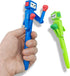 Boxing Pen Robot - 2PCS with Punching Arm and Crisp Button Sound, Funny Novelty Pen, Blue/Green Colors, 1.0mm