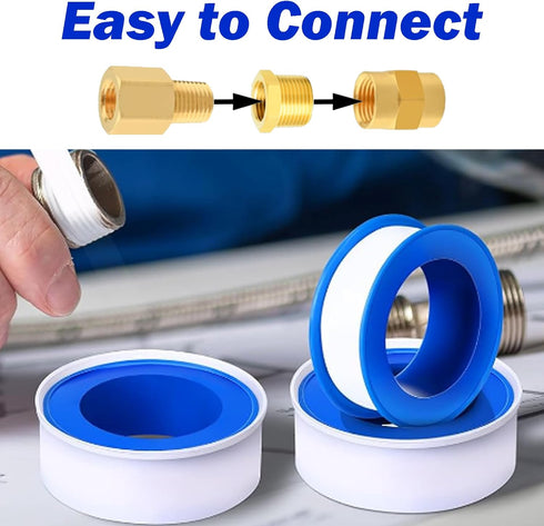 Brass Fitting 7pcs: 3/8" X 1/4" NPT Kit, Reducing Adapter, Hex Nipple, Hex Bushing
