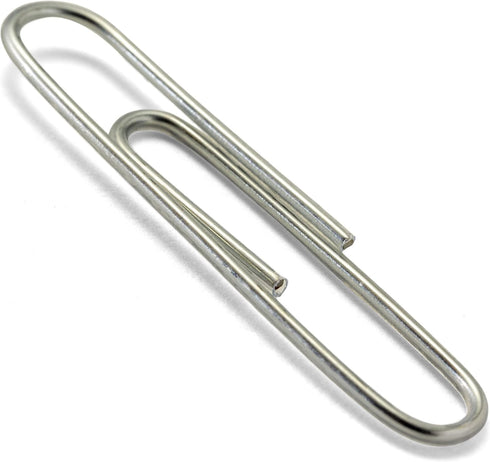 Officemate 750 Paper Clips, Vinyl Coated, Assorted Sizes, Reusable Storage Tub for Office, School and Home Use, Silver