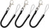 uxcell Retractable Coil Springs Lanyard, 3 Pcs Keychain Cord Holder Strap with Lobster Claw Clasps, Anti-Theft Security