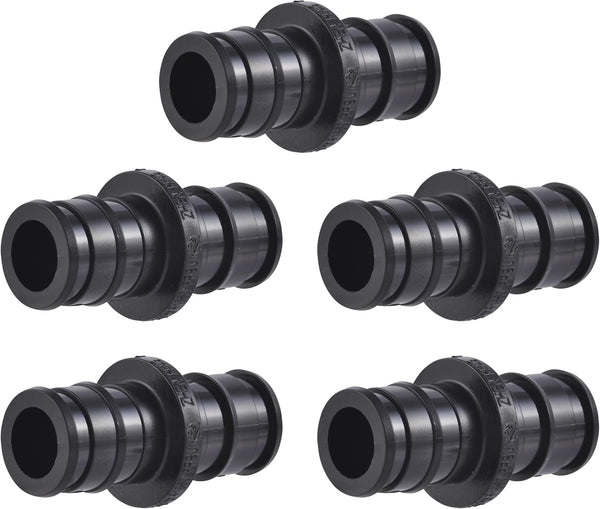 SharkBite 1/2 Inch Poly Expansion Coupling for PEX-A Pipe, Pack of 5, Plastic Plumbing Fittings