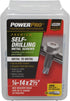 Power Pro Premium Self-Drilling Metal Screws, Zinc Plated Steel, Hex Washer Head, ¼ x 2-½ inches, Box of 22